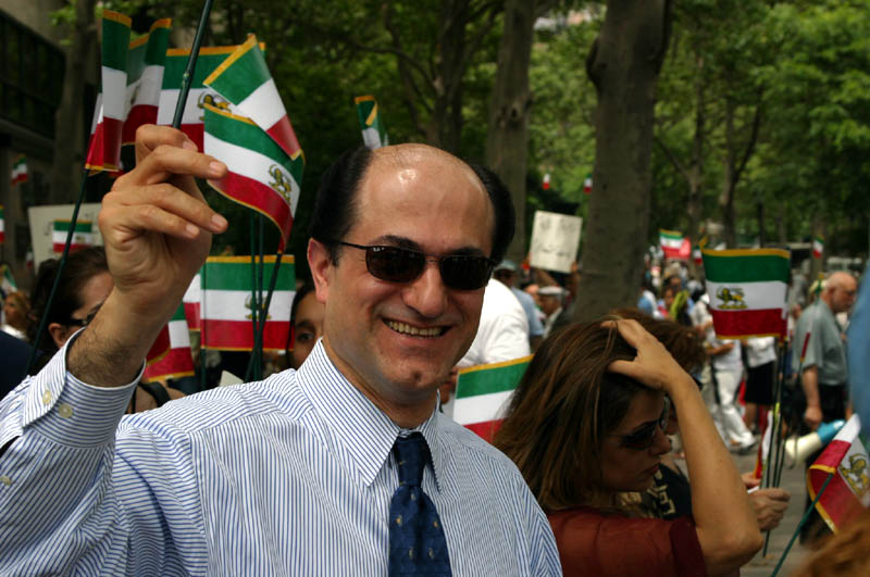 Photo from the Iranian pro-democracy rally in NYC