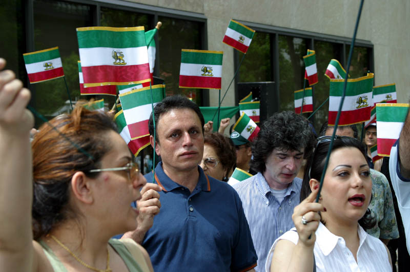 Photo from the Iranian pro-democracy rally in NYC