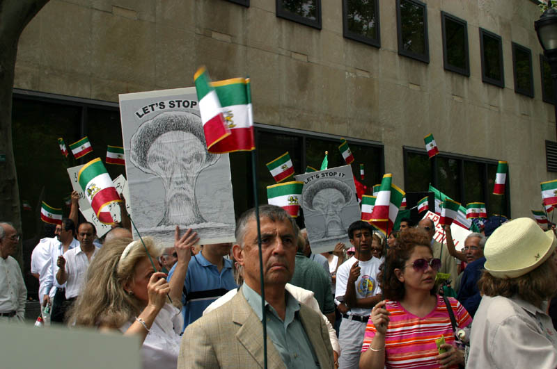 Photo from the Iranian pro-democracy rally in NYC