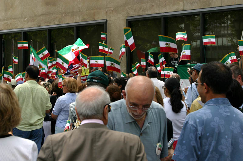 Photo from the Iranian pro-democracy rally in NYC