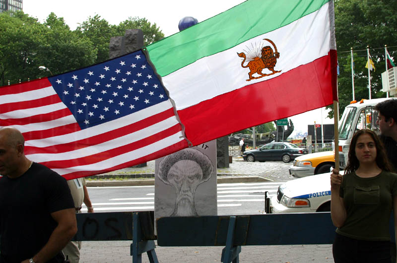 Photo from the Iranian pro-democracy rally in NYC