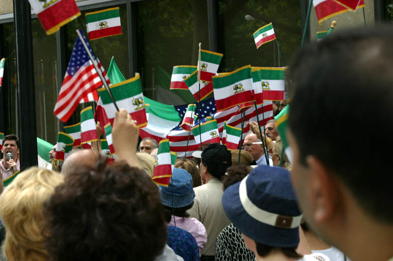 Photo from the Iranian pro-democracy rally in NYC