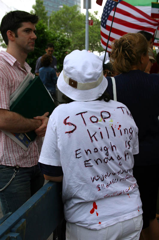 Photo from the Iranian pro-democracy rally in NYC