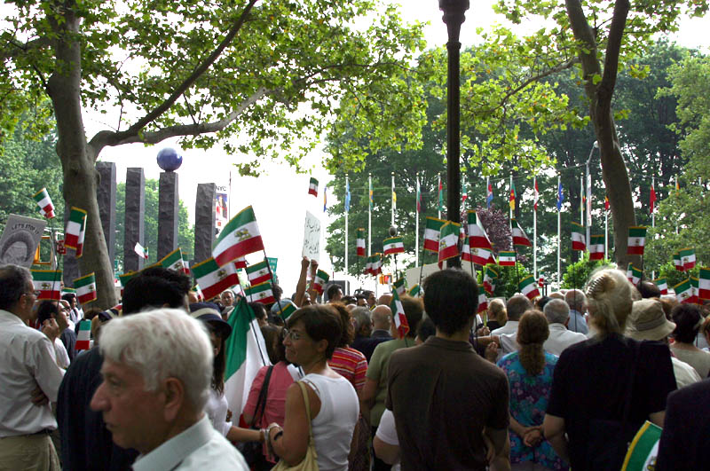 Photo from the Iranian pro-democracy rally in NYC