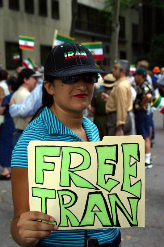 Photo from the Iranian pro-democracy rally in NYC